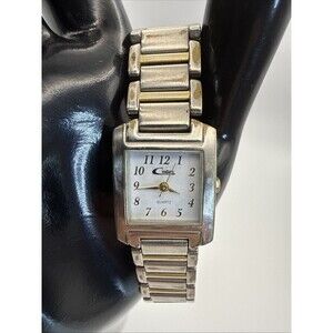 COUTURE Vintage Silver And White Ladies Watch New Battery